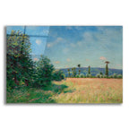 Sahurs Meadows In Morning Sun by Alfred Sisley acrylic glass wall art