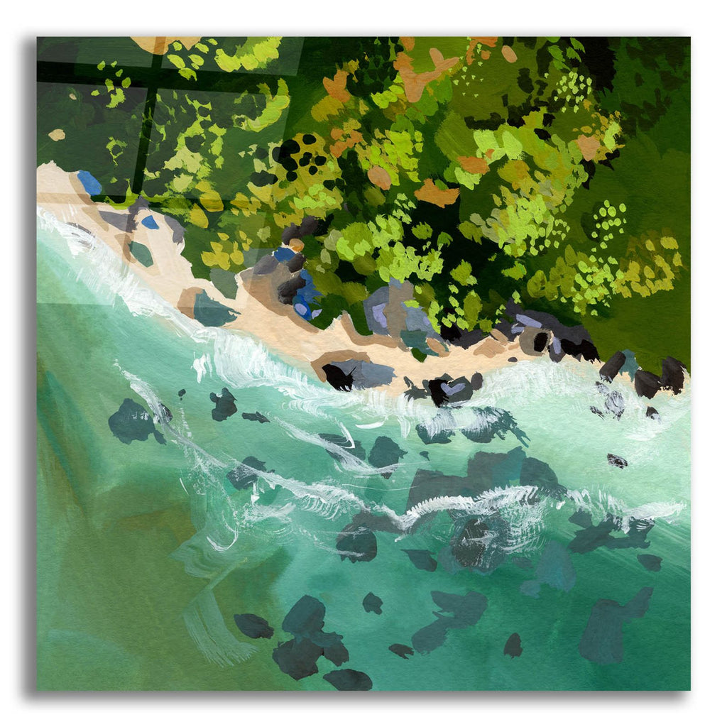 Aerial Rocky Coast by Brook Page acrylic glass wall art