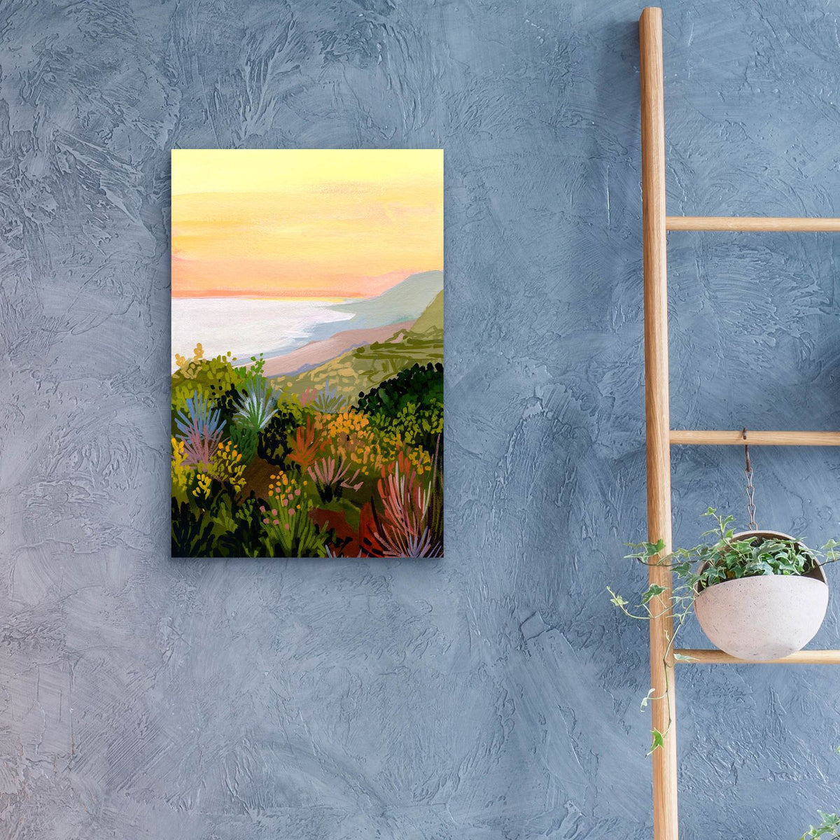 Coastal Bloom by Brook Page - 16x24 acrylic wall art in a room
