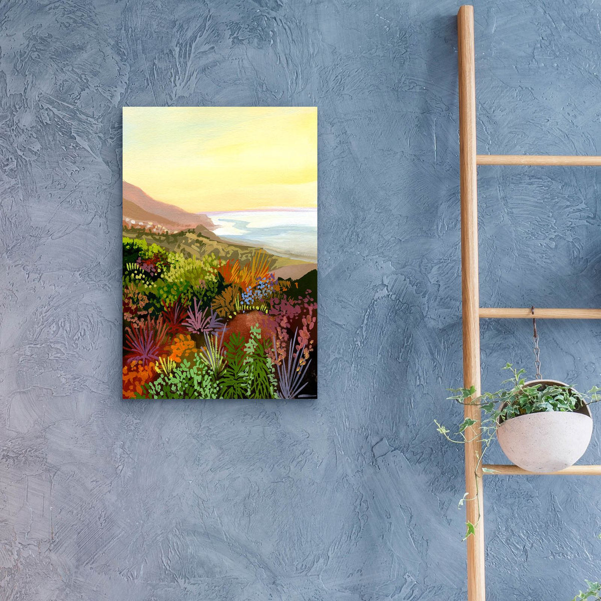 Coastal Sister by Brook Page - 16x24 acrylic wall art in a room