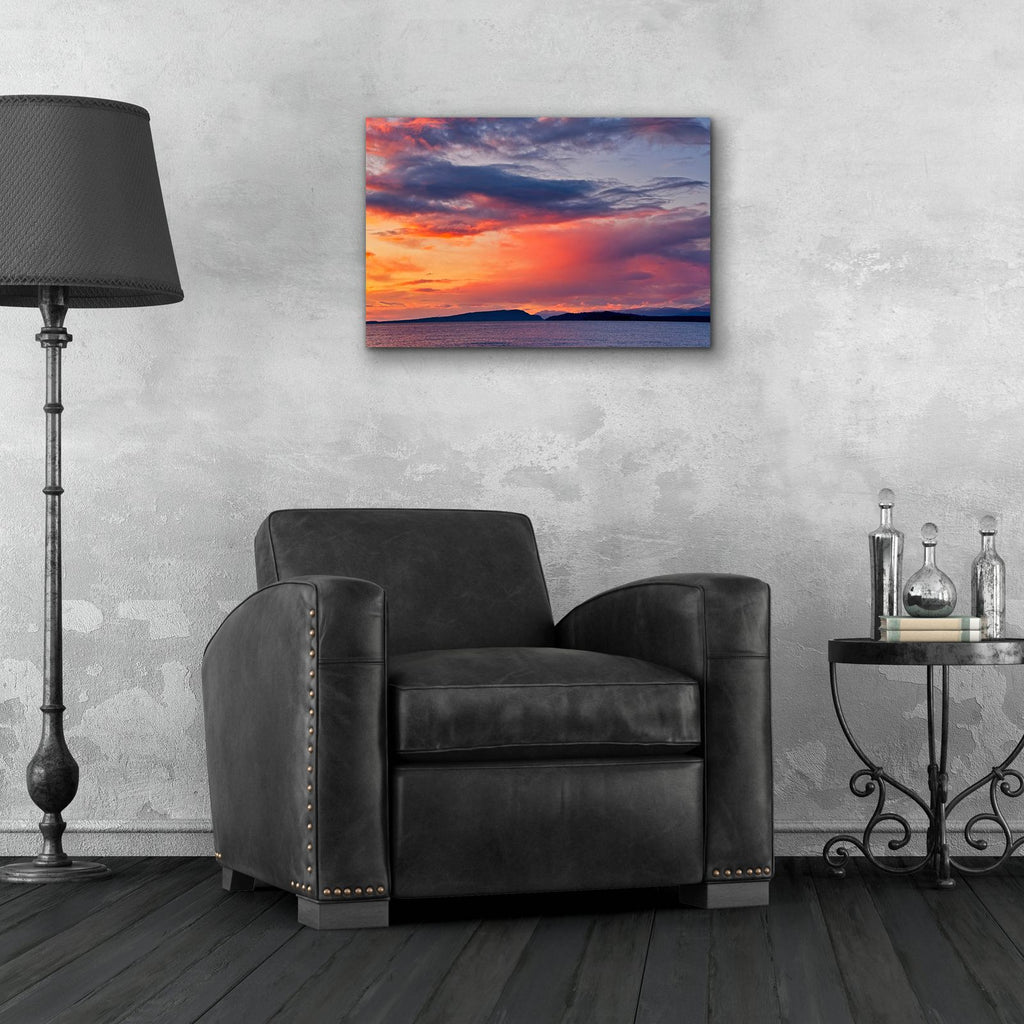 Sunrise At Goose Spit 60 by Chuck Burdick - 24x16 acrylic wall art in a room