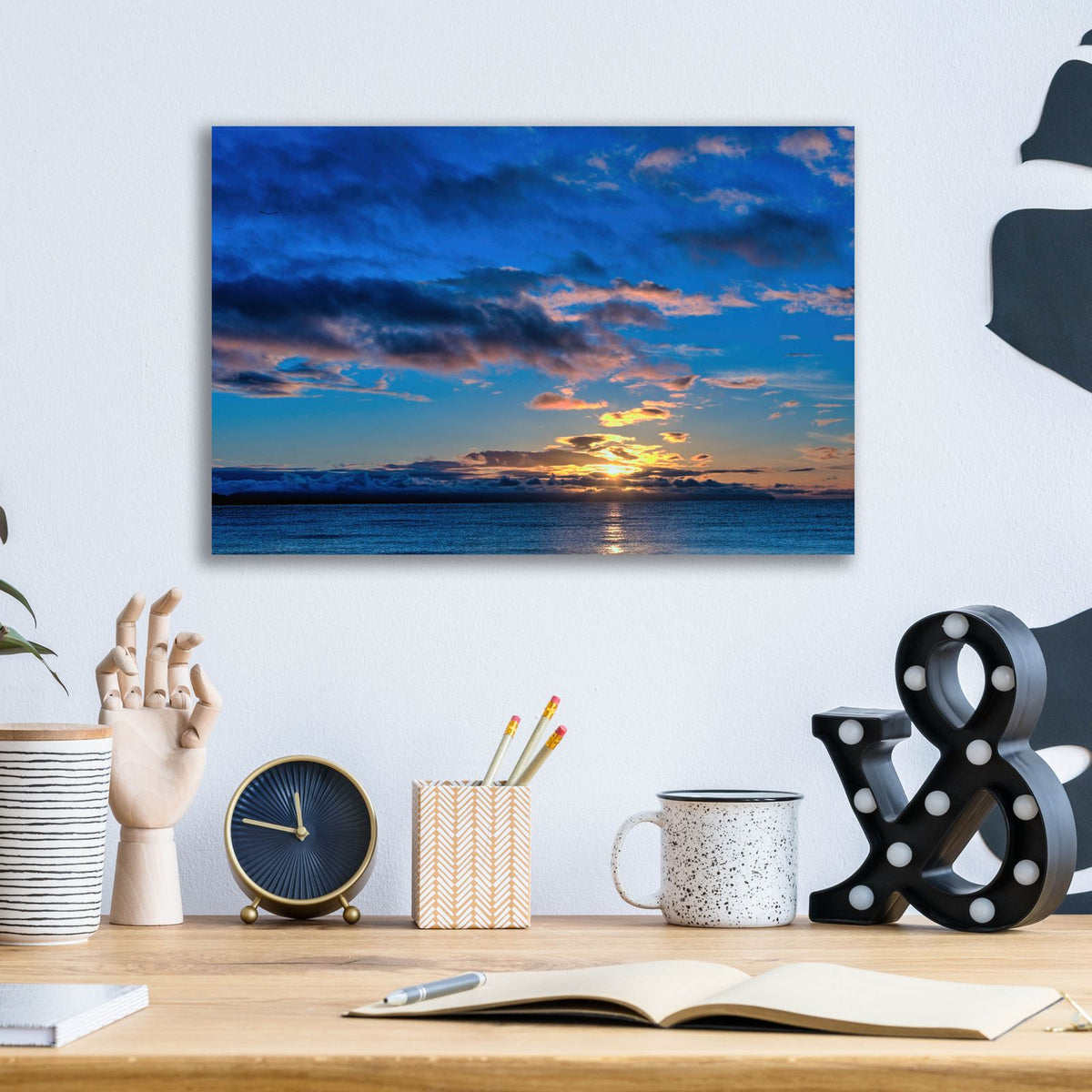Sunrise At Goose Spit 84 by Chuck Burdick - 16x12 acrylic wall art in a room