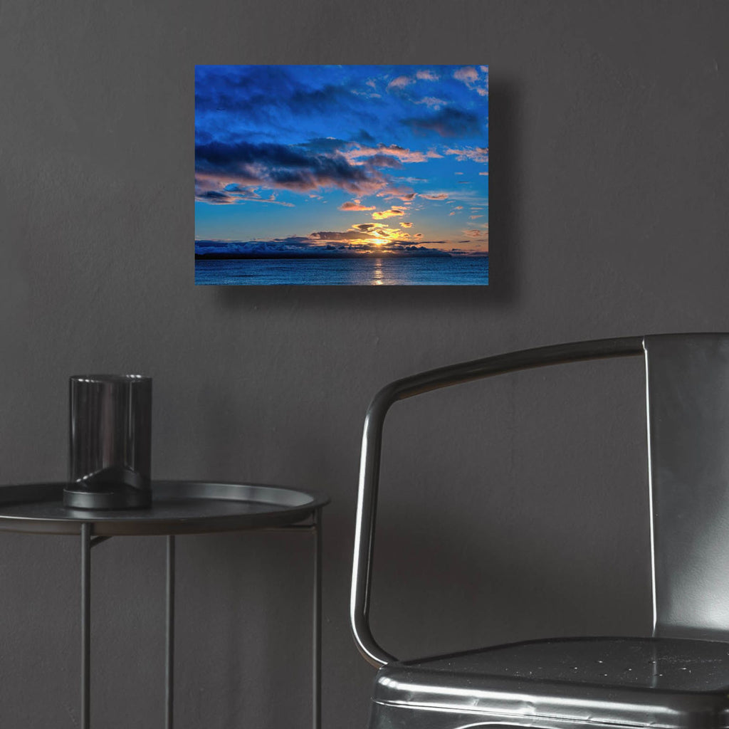 Epic Art 'Sunrise At Goose Spit 84'  by Chuck Burdick Acrylic Glass Wall Art,16x12