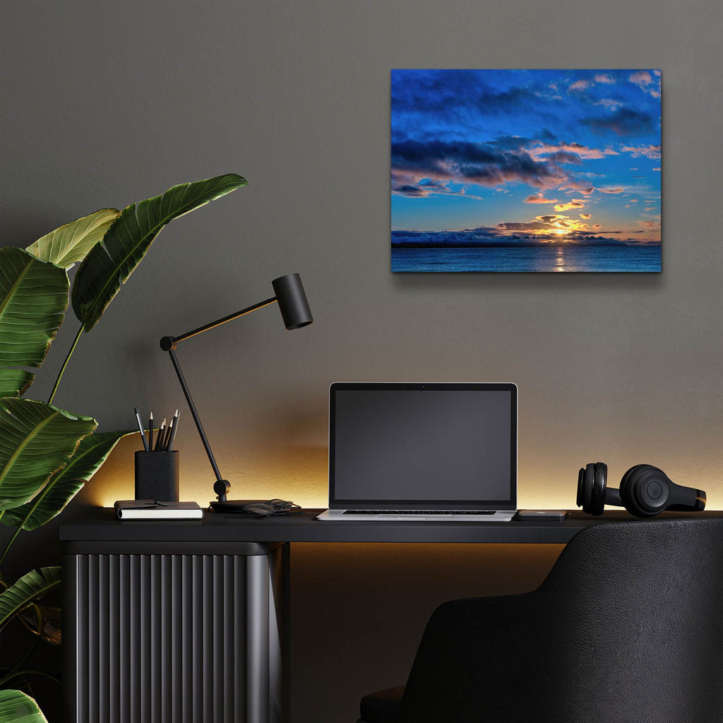 Epic Art 'Sunrise At Goose Spit 84'  by Chuck Burdick Acrylic Glass Wall Art,16x12