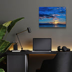 Epic Art 'Sunrise At Goose Spit 84'  by Chuck Burdick Acrylic Glass Wall Art,16x12