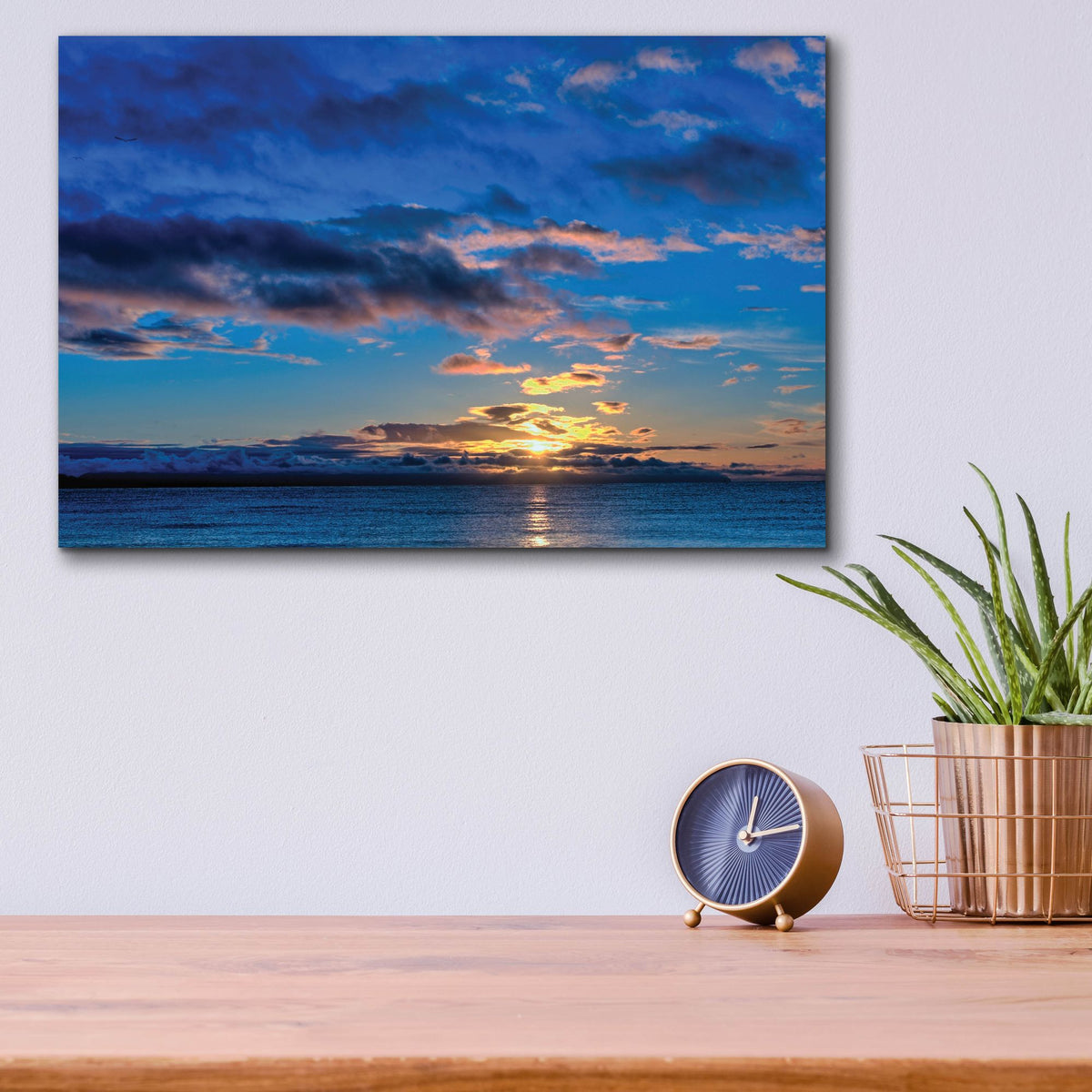 Epic Art 'Sunrise At Goose Spit 84'  by Chuck Burdick Acrylic Glass Wall Art,16x12