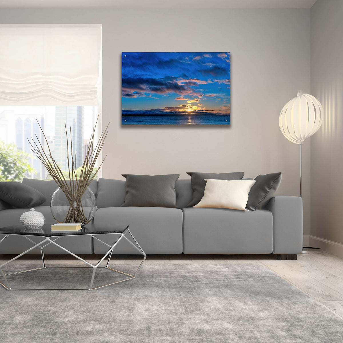 Epic Art 'Sunrise At Goose Spit 84'  by Chuck Burdick Acrylic Glass Wall Art,36x24