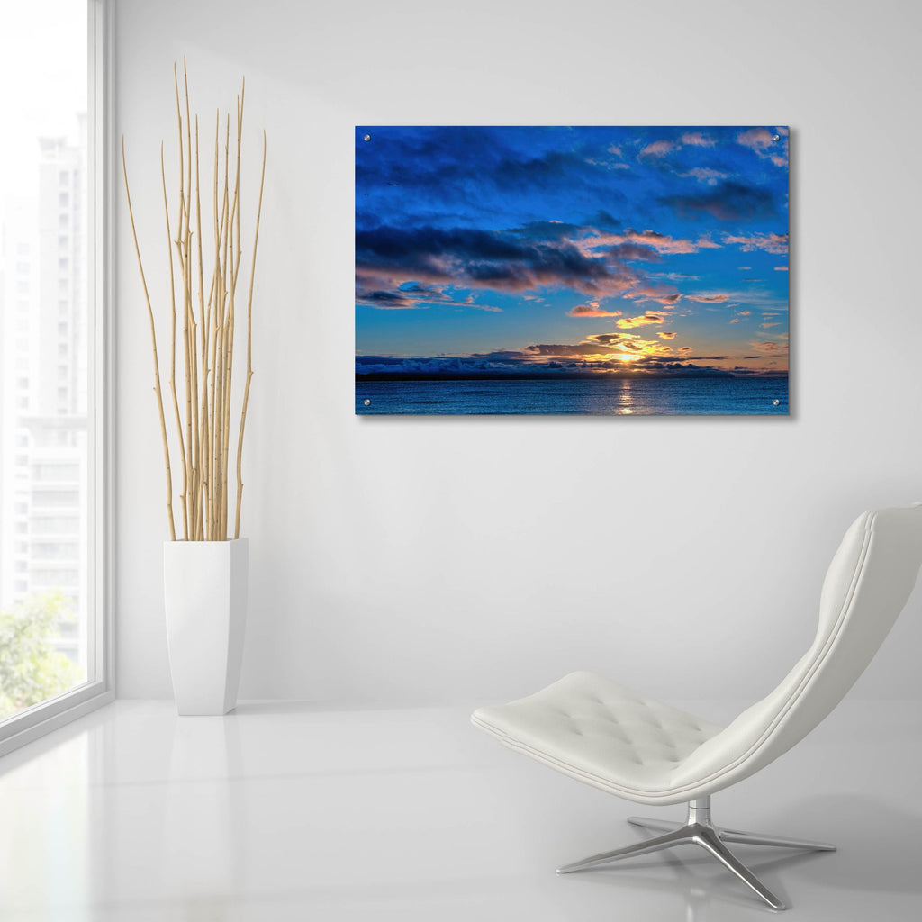 Epic Art 'Sunrise At Goose Spit 84'  by Chuck Burdick Acrylic Glass Wall Art,36x24