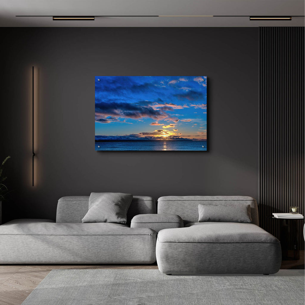 Epic Art 'Sunrise At Goose Spit 84'  by Chuck Burdick Acrylic Glass Wall Art,36x24