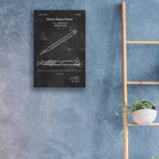 Epic Art 'Drumsticks, 1964 Blueprint Patent Chalkboard,' Acrylic Glass Wall Art,16x24