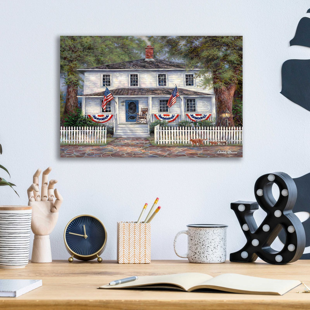American Roots by Chuck Pinson - 16x12 acrylic wall art in a room
