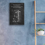 Epic Art 'Exercise Blueprint Patent Chalkboard,' Acrylic Glass Wall Art,16x24
