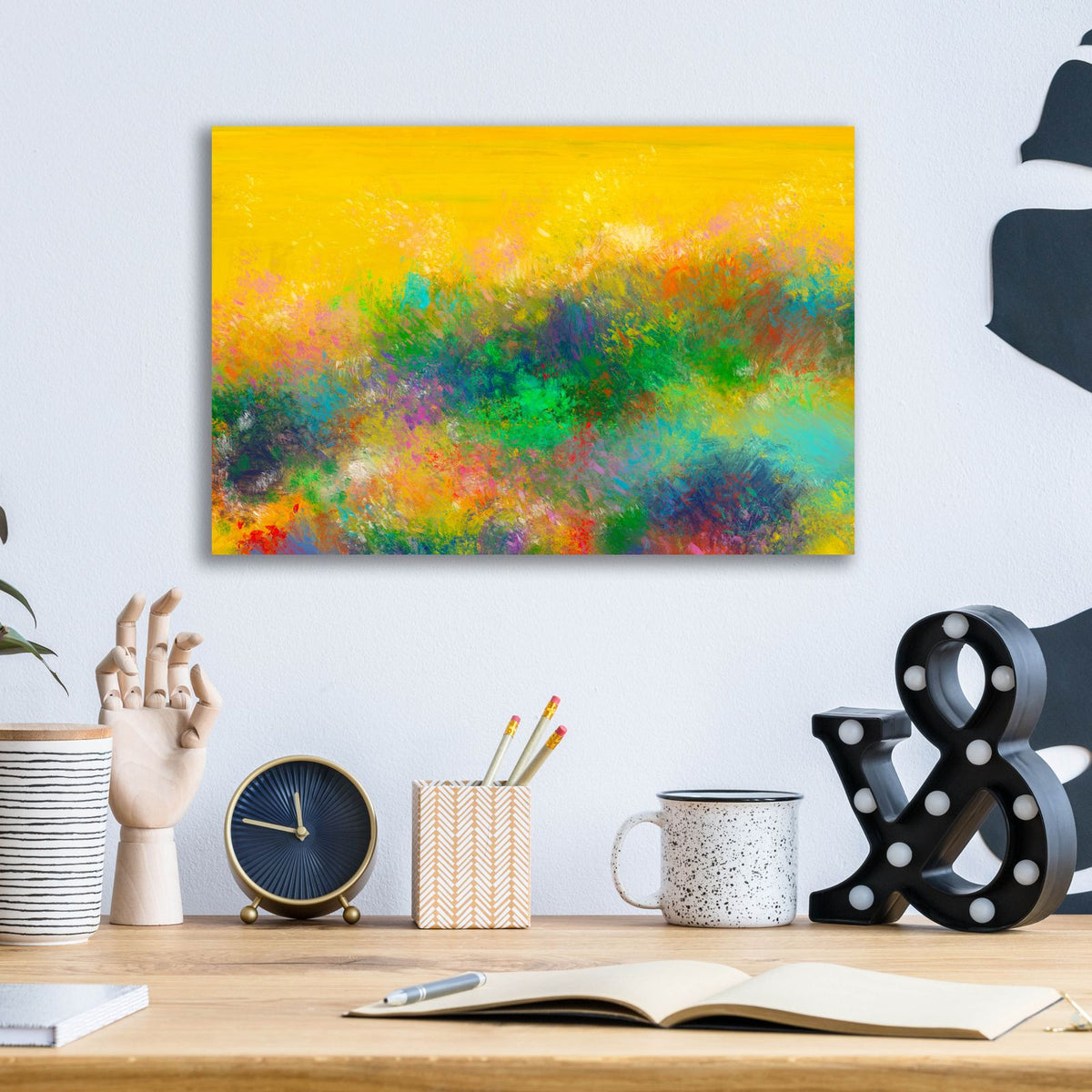 The Van Gogh's Garden by Cesare Bellassai - 16x12 acrylic wall art in a room