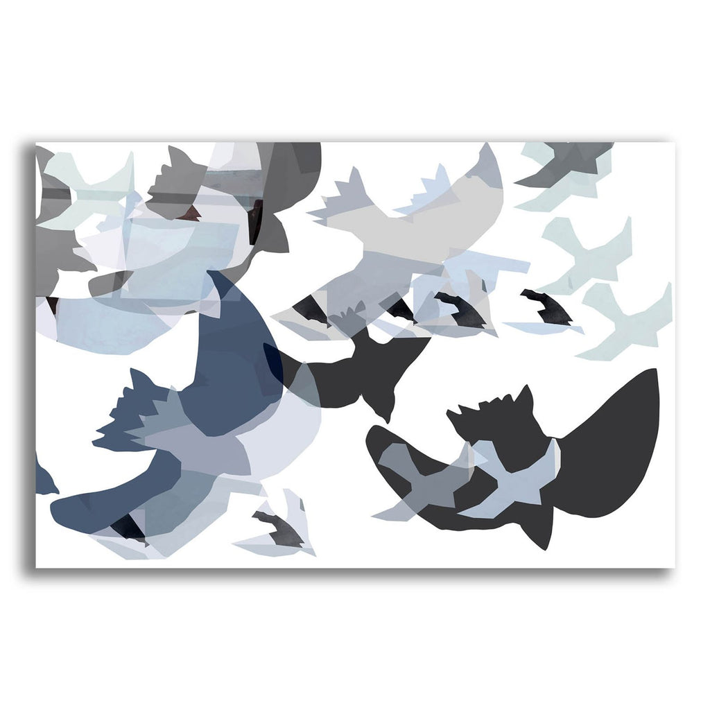 Collaged Birds 4 by Cartissi acrylic glass wall art