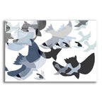 Collaged Birds 4 by Cartissi acrylic glass wall art