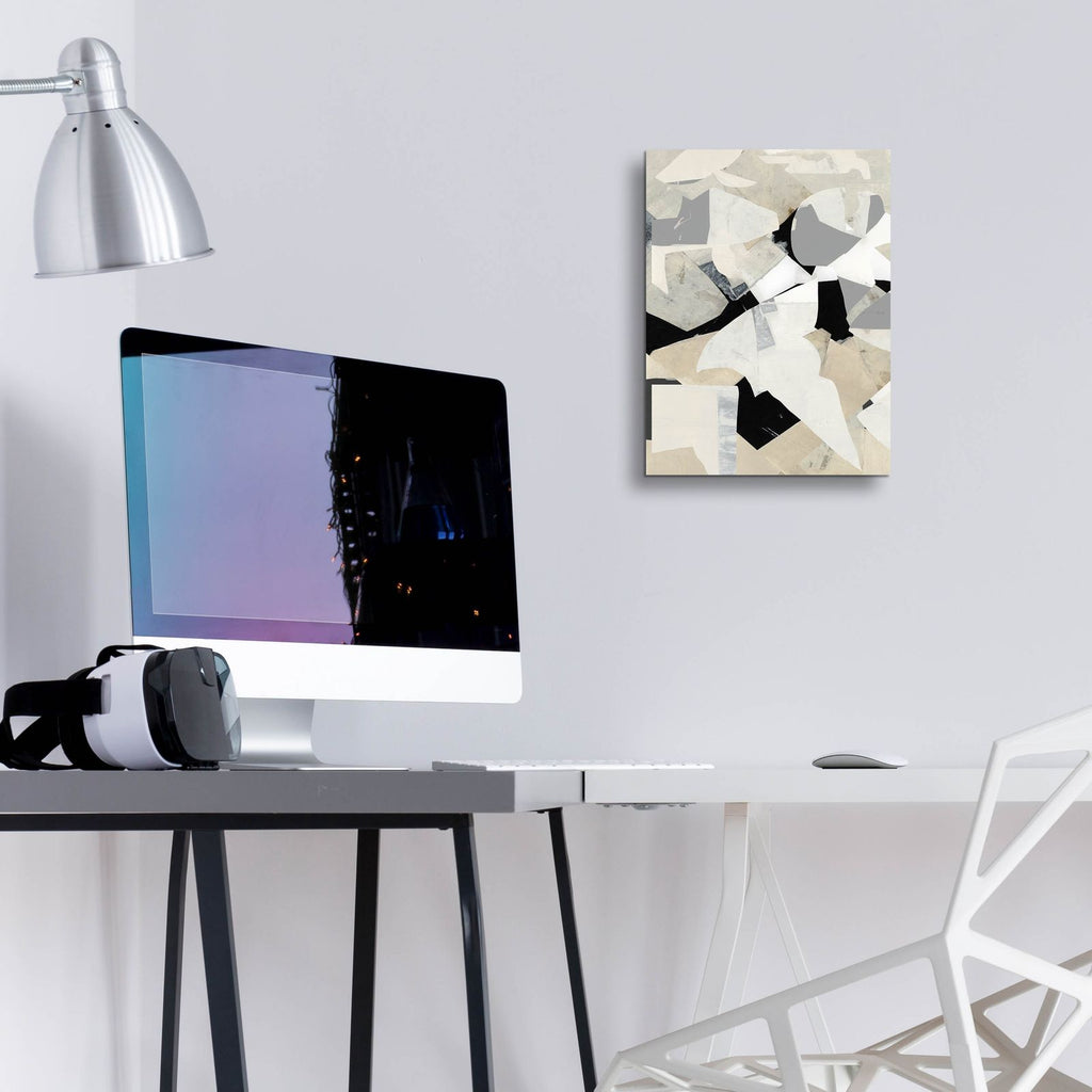 Monochrome Falls 6 by Cartissi - 12x16 acrylic wall art in a room