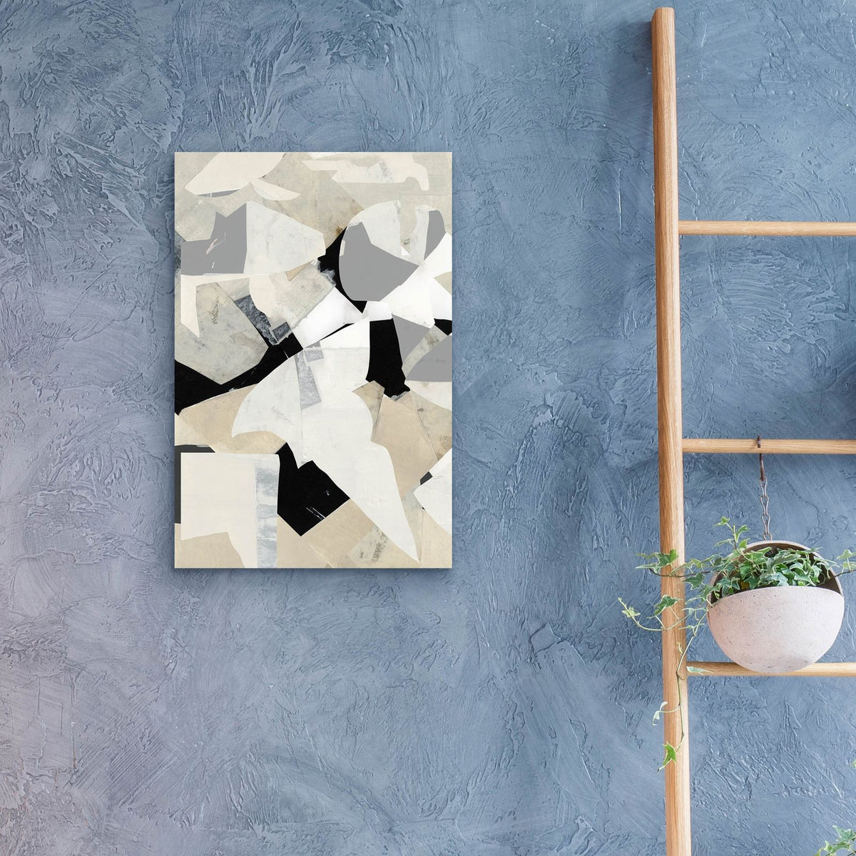 Monochrome Falls 6 by Cartissi - 16x24 acrylic wall art in a room