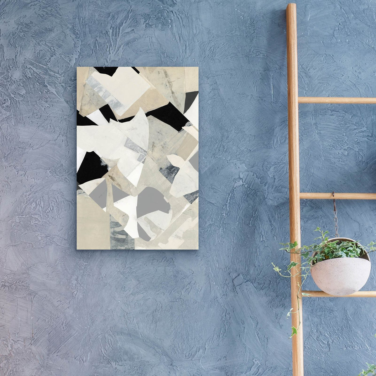Monochrome Falls 7 by Cartissi - 16x24 acrylic wall art in a room