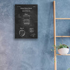 Epic Art 'Paper Coffee cup Blueprint Patent Chalkboard,' Acrylic Glass Wall Art,16x24