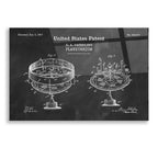 Epic Art 'Planetarium Blueprint Patent Chalkboard,' Acrylic Glass Wall Art