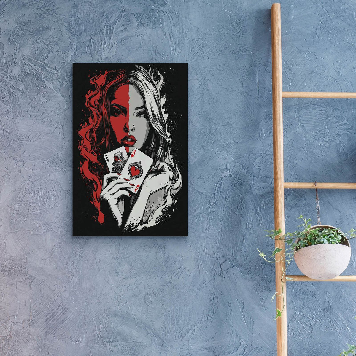 Ace Temptation by Ann Klee - 16x24 acrylic wall art in a room