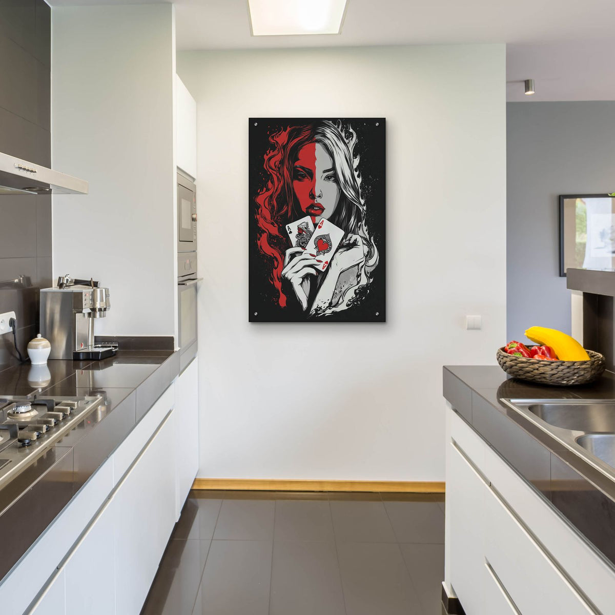 Ace Temptation by Ann Klee - 24x36 acrylic wall art in a room