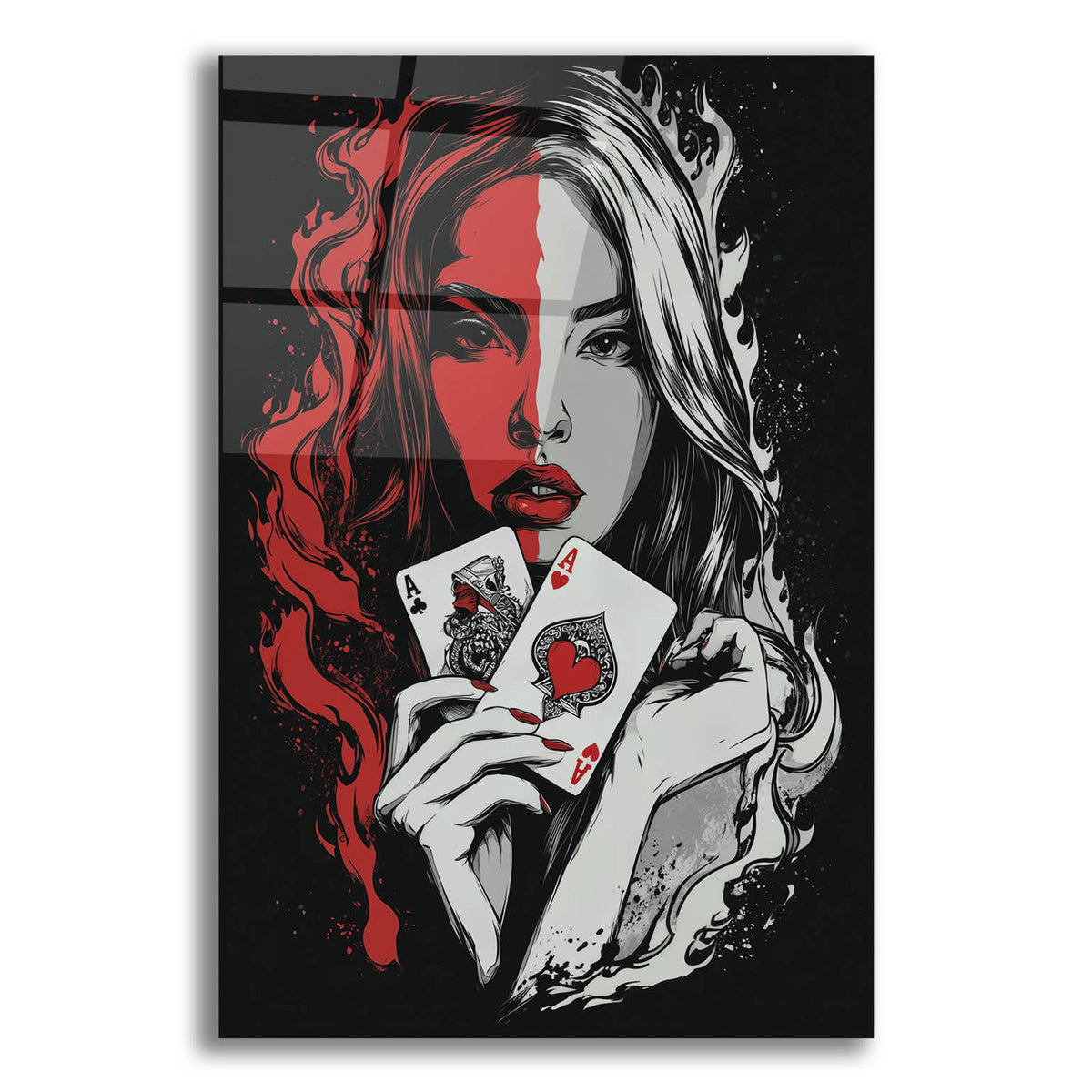 Ace Temptation by Ann Klee acrylic glass wall art