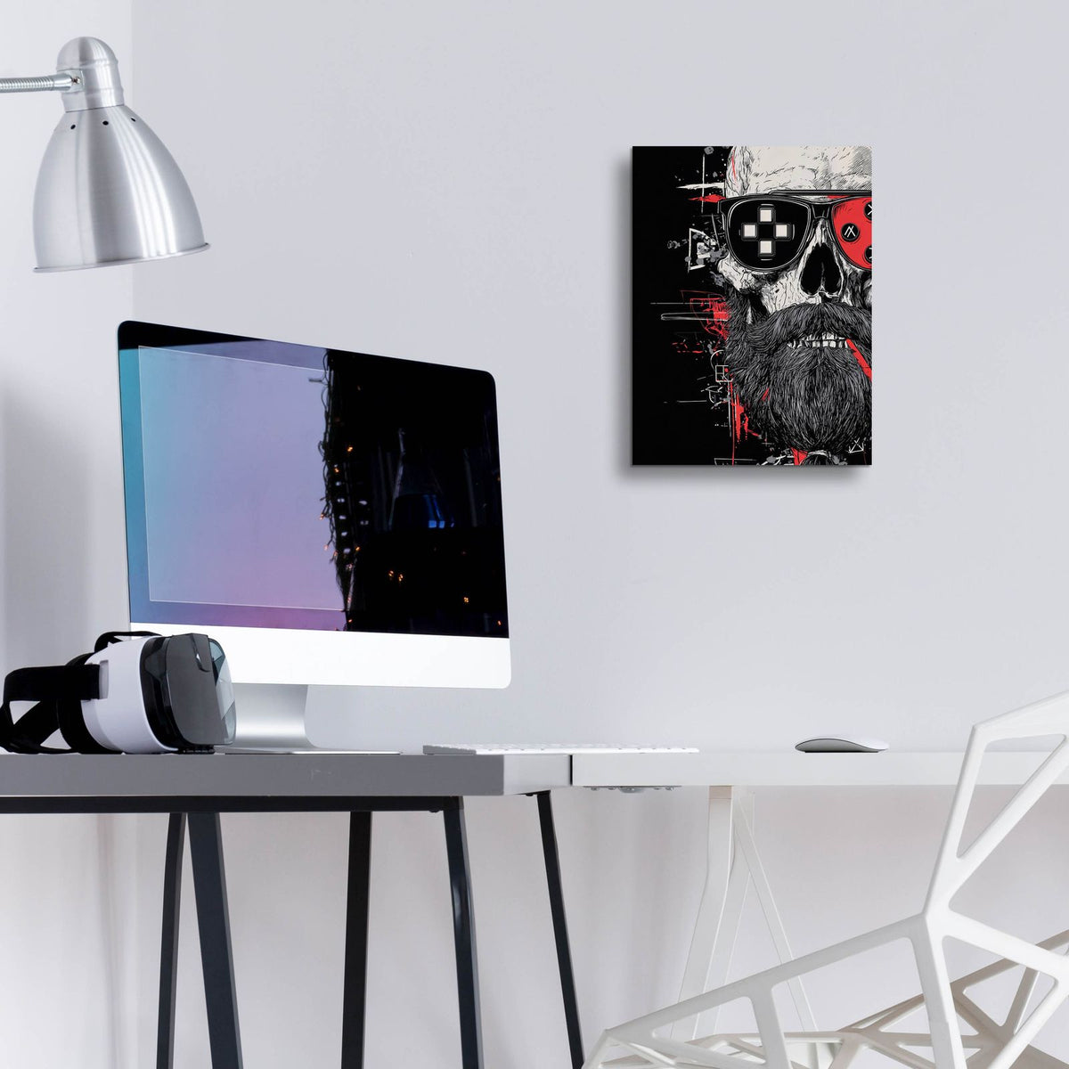 Afterlife Gamer by Ann Klee - 12x16 acrylic wall art in a room