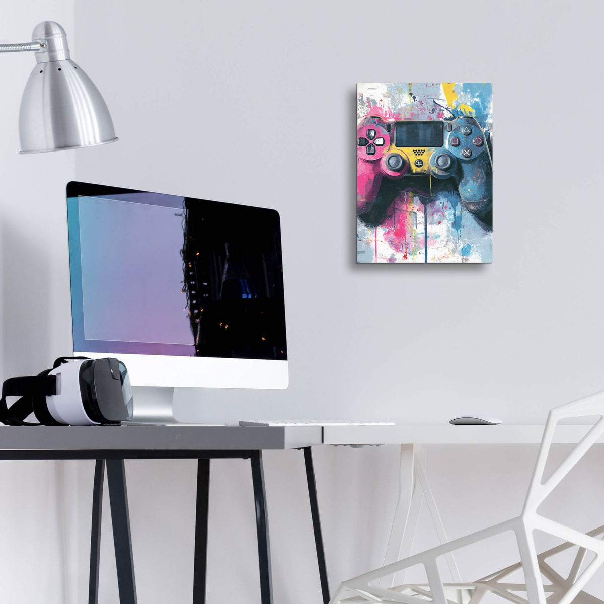 Gamer Graffiti 2 by Ann Klee - 12x16 acrylic wall art in a room