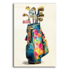 Goldf Clubs Watercolor by Ann Klee acrylic glass wall art