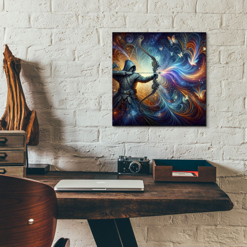 Archer by Rey Klimt - 12x12 acrylic wall art in a room