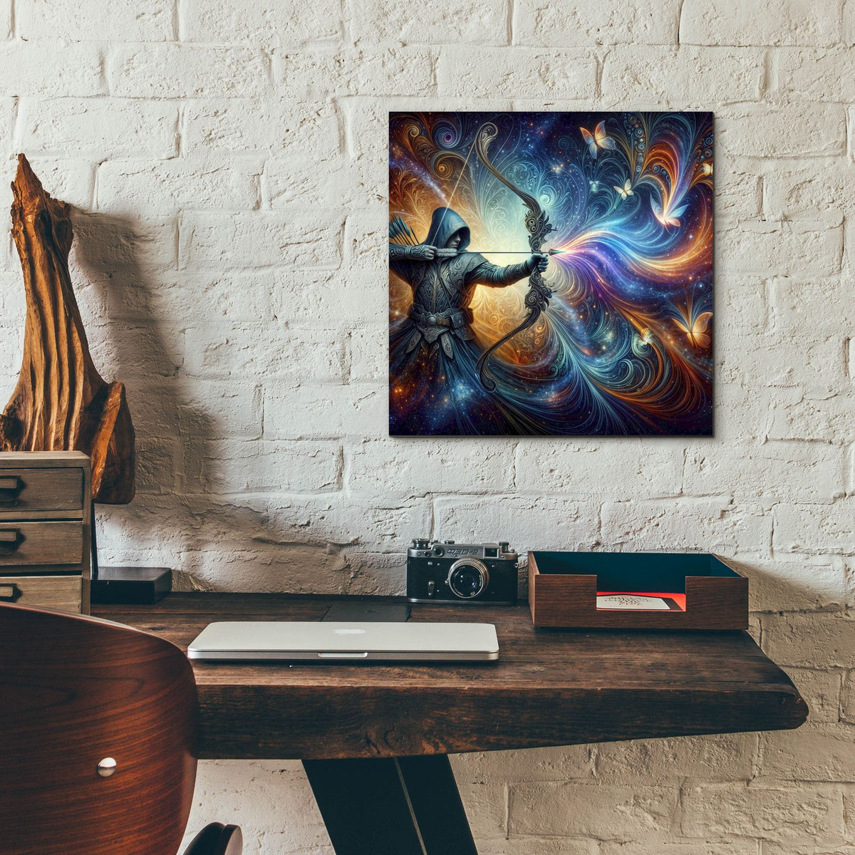 Archer by Rey Klimt - 12x12 acrylic wall art in a room