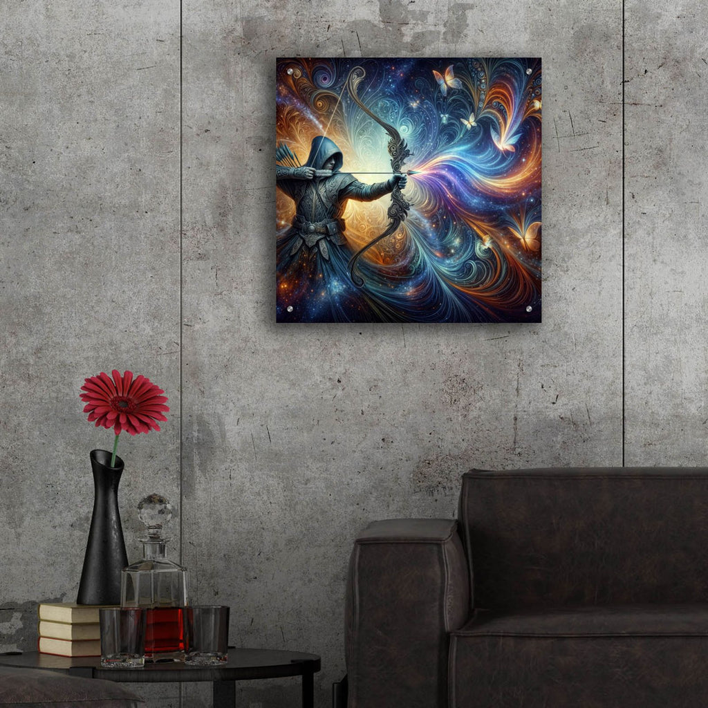 Archer by Rey Klimt - 24x24 acrylic wall art in a room