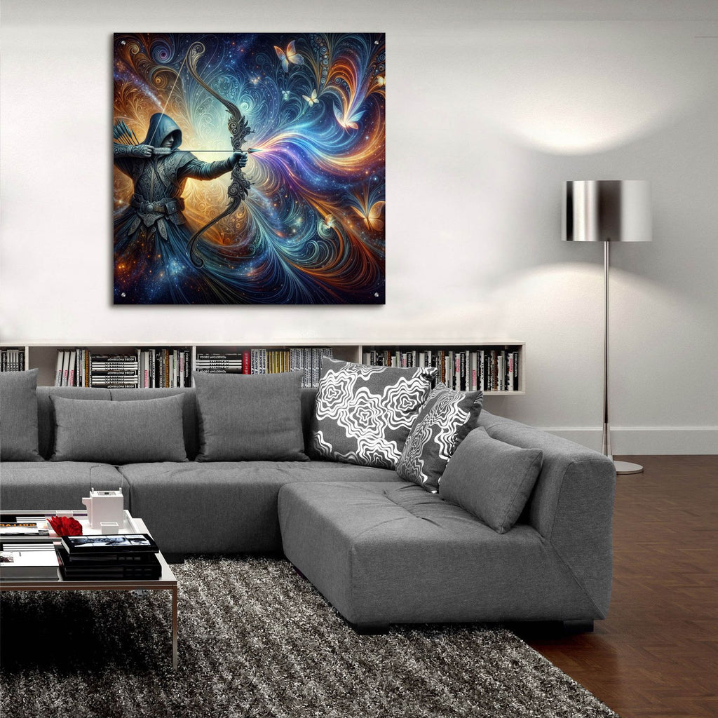 Archer by Rey Klimt - 36x36 acrylic wall art in a room