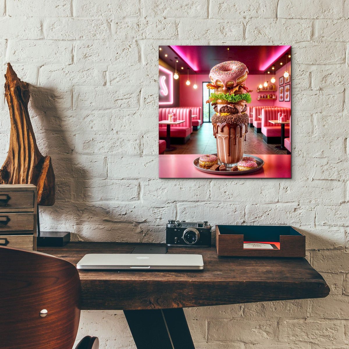 Best Desert 1 by Rey Klimt - 12x12 acrylic wall art in a room