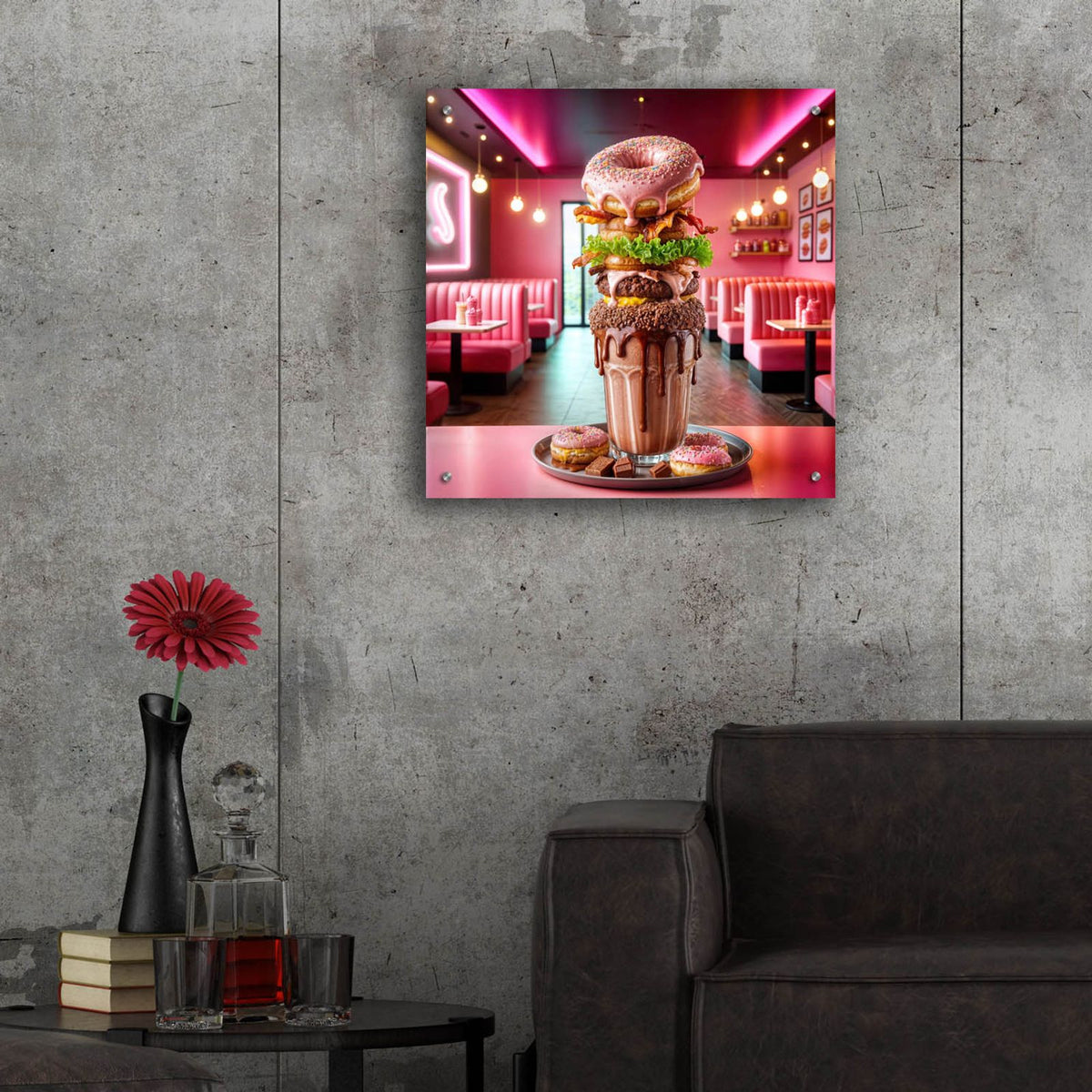 Best Desert 1 by Rey Klimt - 24x24 acrylic wall art in a room