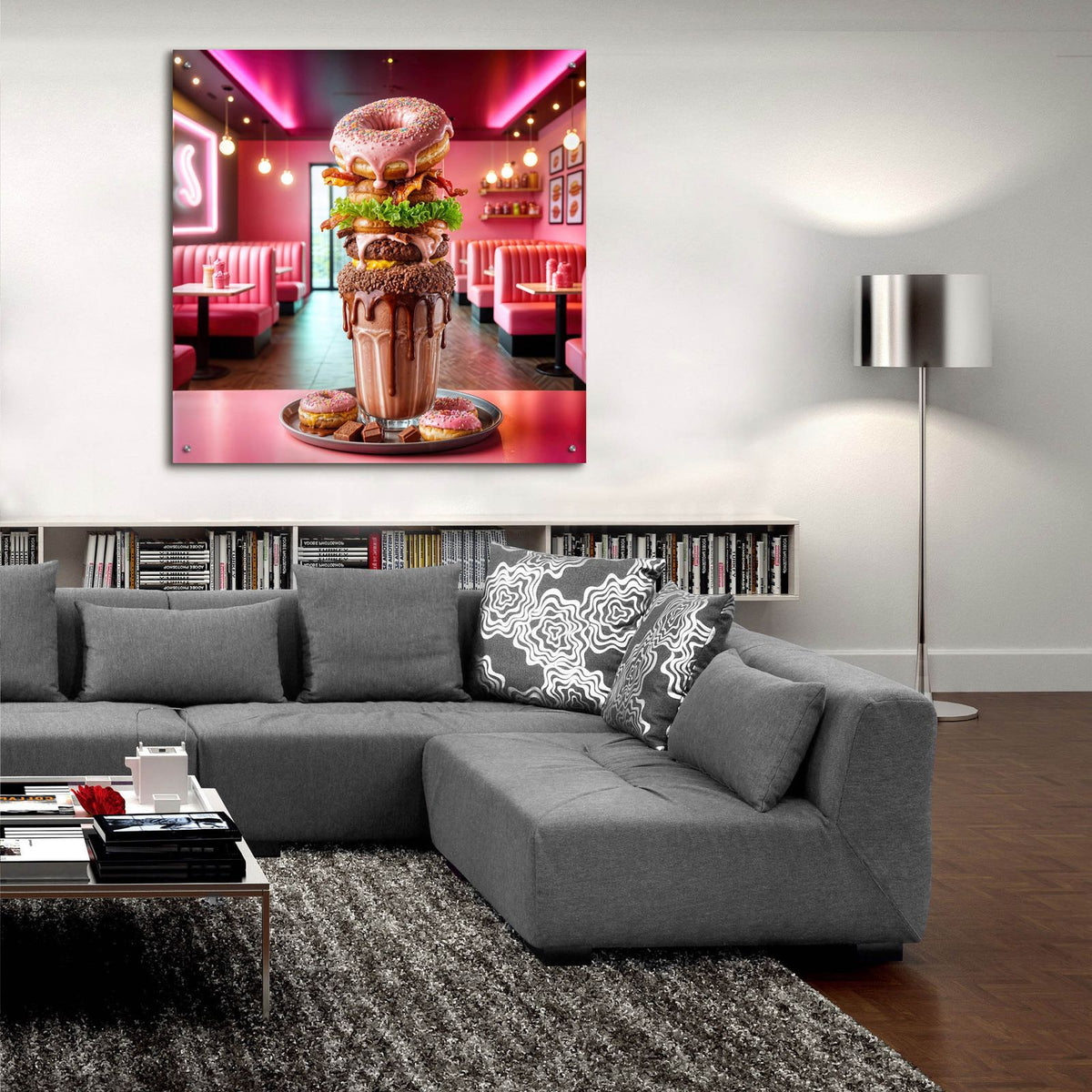 Best Desert 1 by Rey Klimt - 36x36 acrylic wall art in a room