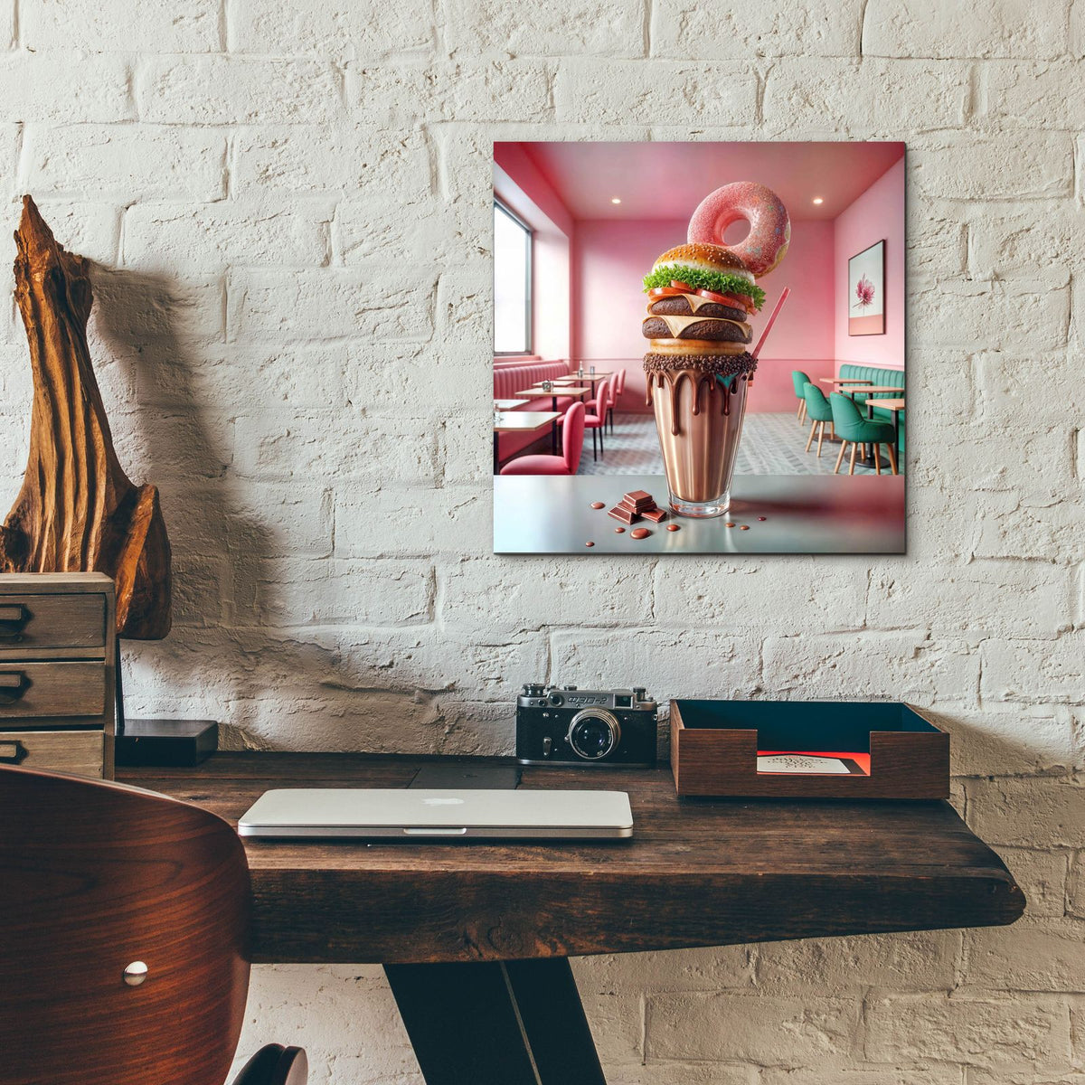 Best Desert 2 by Rey Klimt - 12x12 acrylic wall art in a room