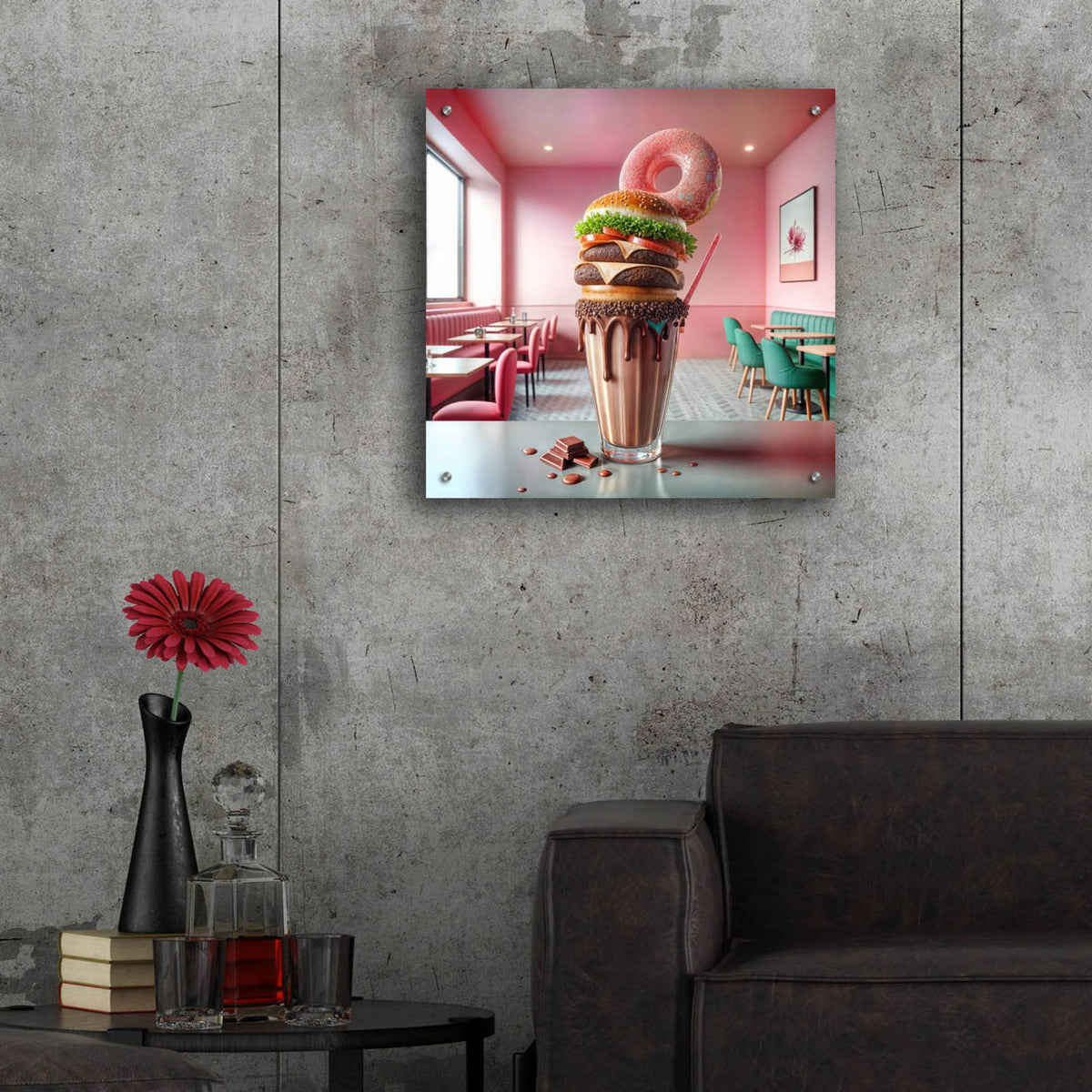 Best Desert 2 by Rey Klimt - 24x24 acrylic wall art in a room