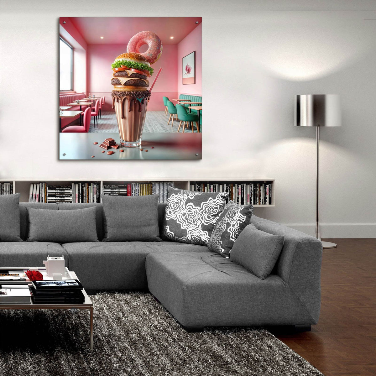 Best Desert 2 by Rey Klimt - 36x36 acrylic wall art in a room