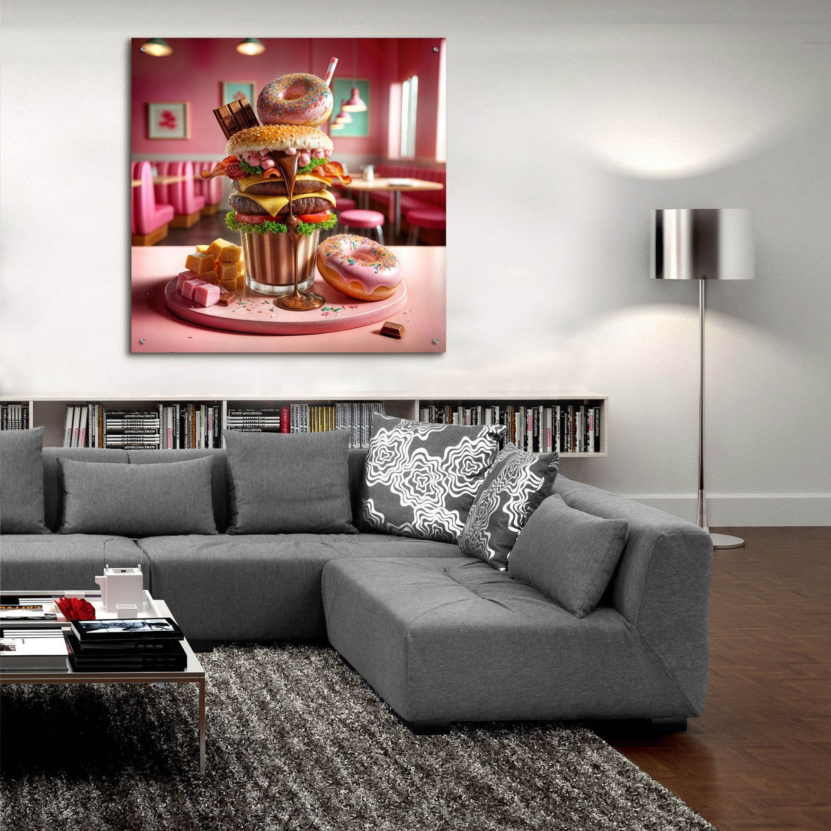 Best Desert 3 by Rey Klimt - 36x36 acrylic wall art in a room