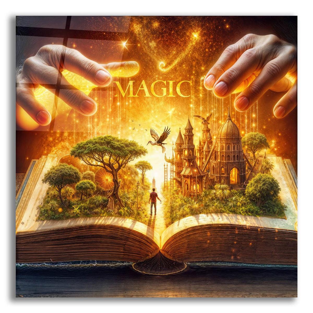 Book Of Magic by Rey Klimt acrylic glass wall art