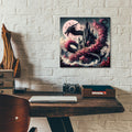 Castle And Dragon 1 by Rey Klimt - 12x12 acrylic wall art in a room