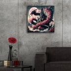 Castle And Dragon 1 by Rey Klimt - 24x24 acrylic wall art in a room