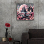 Castle And Dragon 2 by Rey Klimt - 24x24 acrylic wall art in a room