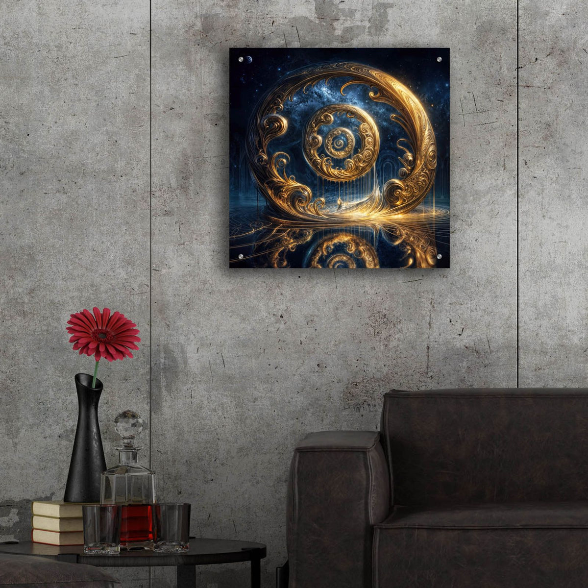 Circle Of Dreams by Rey Klimt - 24x24 acrylic wall art in a room