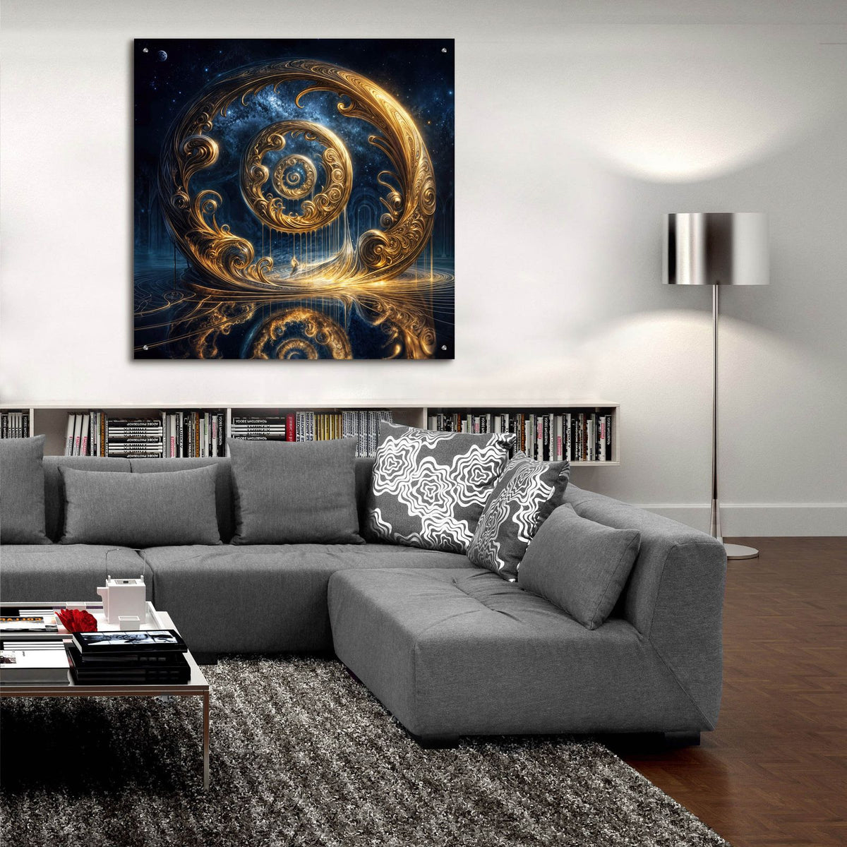Circle Of Dreams by Rey Klimt - 36x36 acrylic wall art in a room