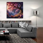 Dreams And Windchimes by Rey Klimt - 36x36 acrylic wall art in a room