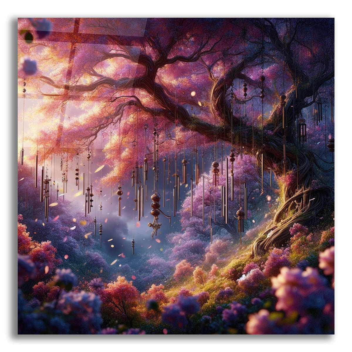Dreams And Windchimes by Rey Klimt acrylic glass wall art