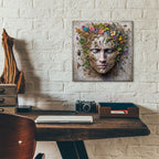 Earth Face 2 by Rey Klimt - 12x12 acrylic wall art in a room
